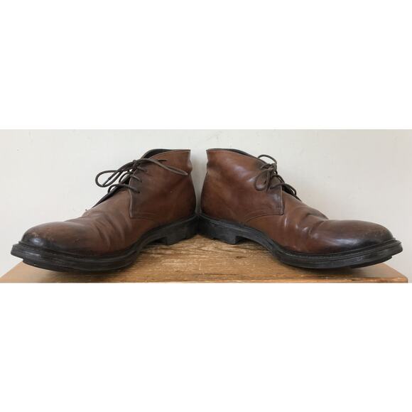 Adam Derrick To Boot New York Italian Brown Leather Chukka 